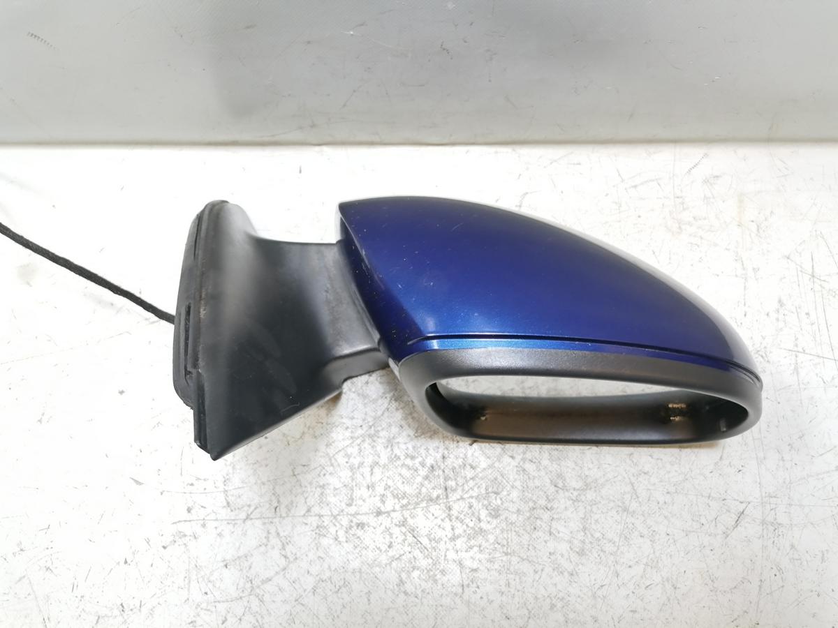 VW Tiguan 1 5N original Au&szlig;enspiegel rechts LD5Q Shadowblue elektrisch verstellbar Bj.2009